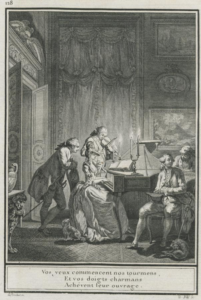 Engraving from Laborde's Choix des chansons